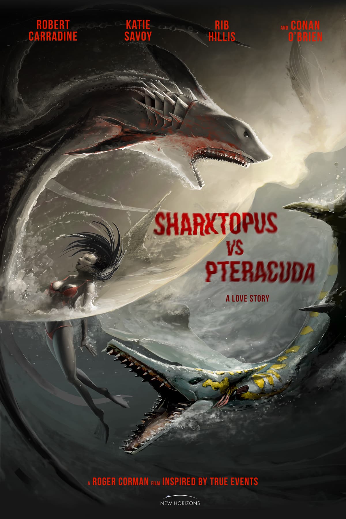 Sharktopus vs. Pteracuda poster